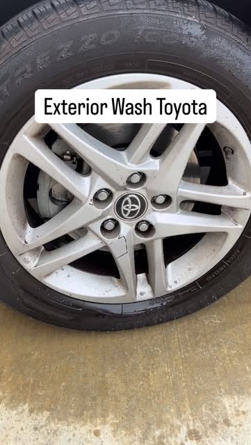 Exterior wash — wheels